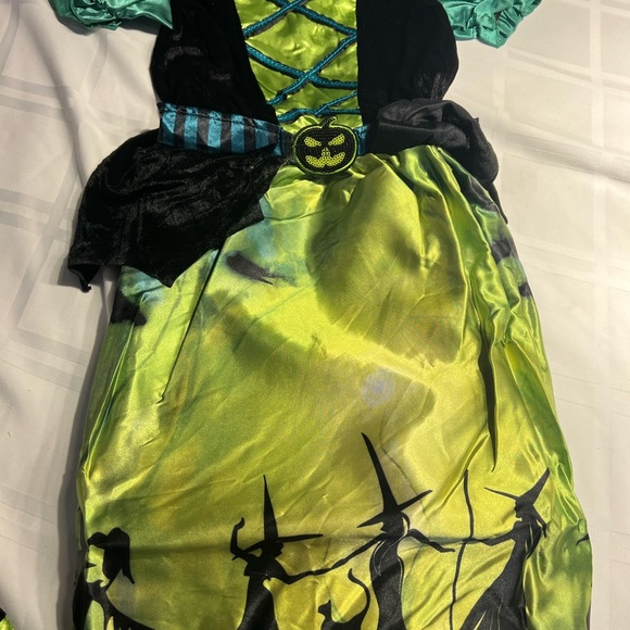 Halloween Witch Costumes for Girls,Green Witch,Rainbow Witch,Skeleton Witch - Picture 1 of 10
